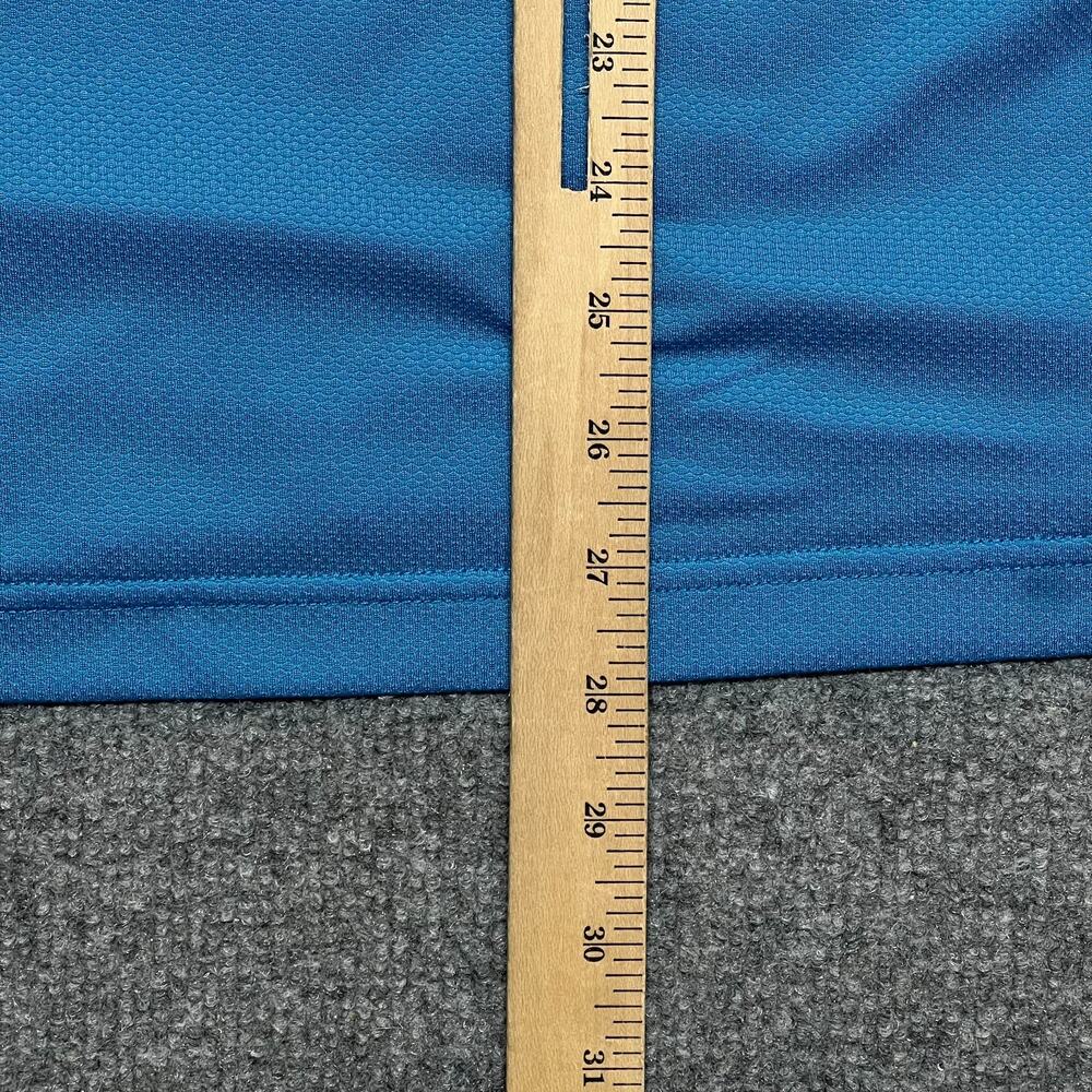 Fabletics O2 Tee Mens L Blue Black Raglan Performance Shirt - Picture 9 of 9